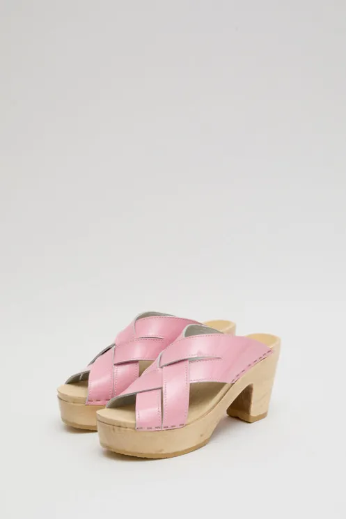 No.6 Store Sale Clogs | Collections | Basket Clog on Platform in Pink Patent