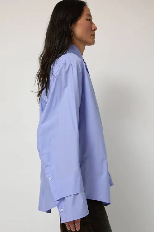 No.6 Store Tops | Clothing | Carelia Ample Shirt in Blue