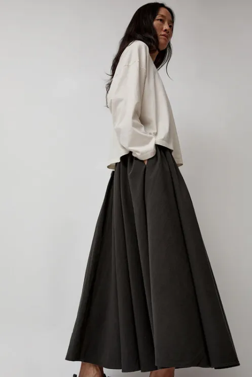 No.6 Store Skirts | Clothing | Circle Skirt in Dark Grey