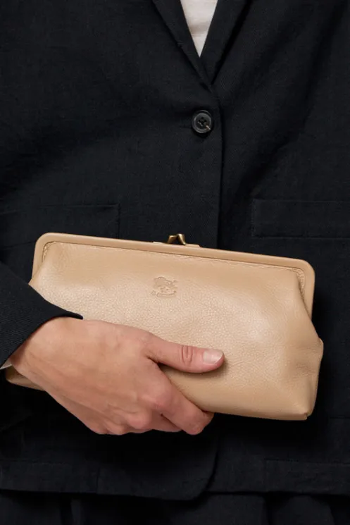 No.6 Store Bags | Accessories | Classic Clutch in Caffe Latte