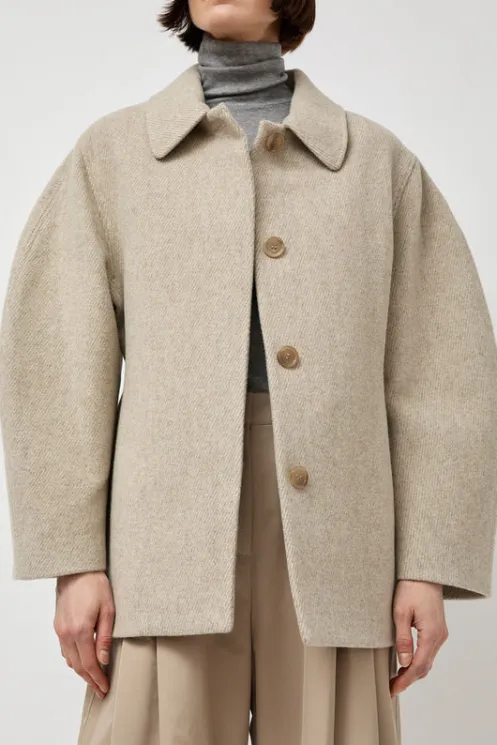 No.6 Store Jackets & Outerwear | Clothing | Hourglass Half Coat in Beige