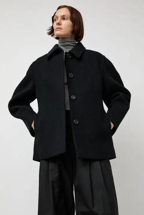 No.6 Store Collections | Jackets & Outerwear | Hourglass Half Coat in Black