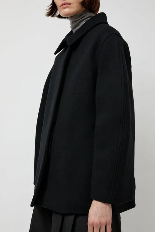 No.6 Store Collections | Jackets & Outerwear | Hourglass Half Coat in Black