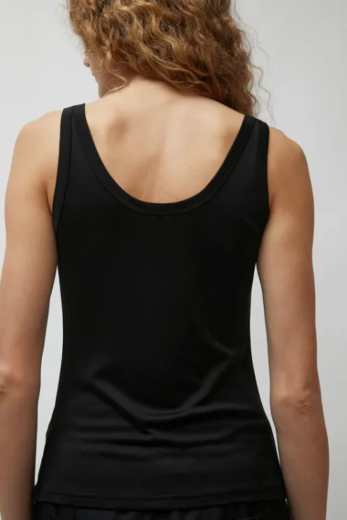 No.6 Store Tops | Clothing | Jersey Scoop Tank in Black