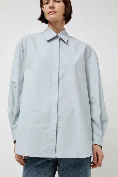 No.6 Store Tops | Clothing | Oversized Shirt in Blue