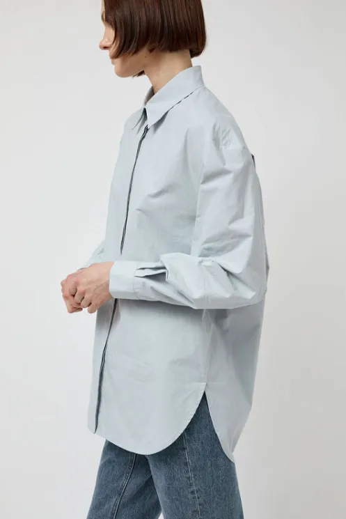 No.6 Store Tops | Clothing | Oversized Shirt in Blue