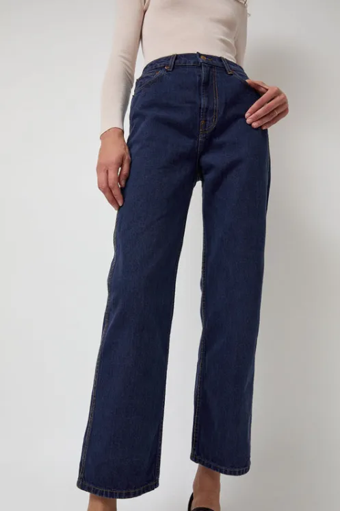 No.6 Store Collections | Denim | Plein High Rise Straight in Van Blue