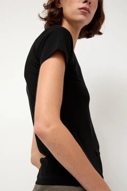 No.6 Store Tops | Clothing | Shrunken Tee in Black