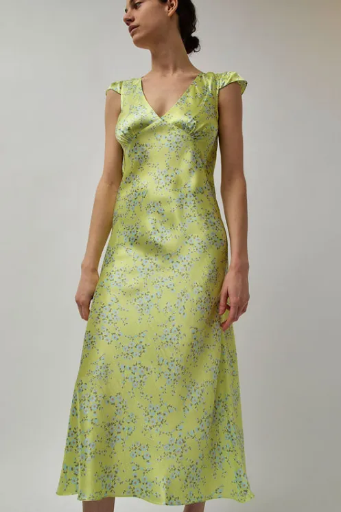 No.6 Store Collections | Dresses | Tiziana Dress in Yellow Floral Print