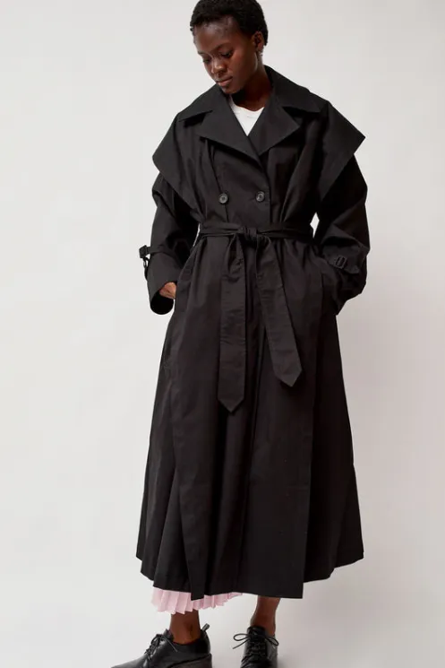 No.6 Store Jackets & Outerwear | Clothing | Trench Coat in Black