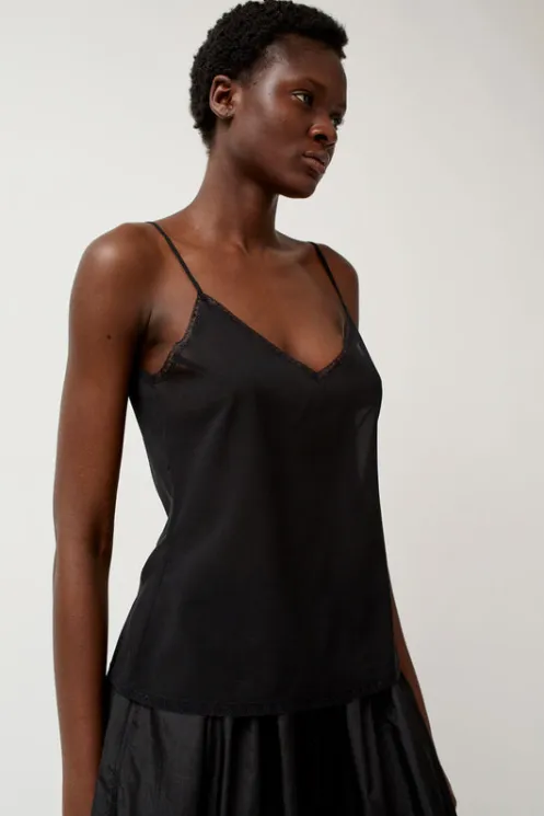 No.6 Store Tops | Clothing | V-Neck Camisole in Black