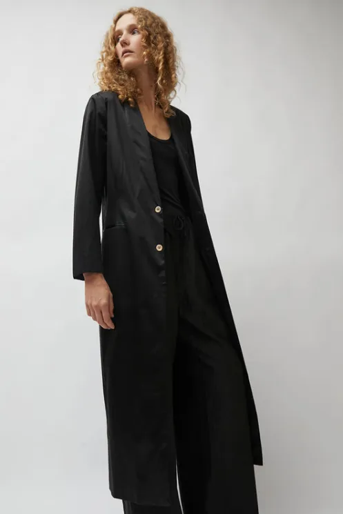 No.6 Store Jackets & Outerwear | Clothing | Weatherproof Long Blazer in Black